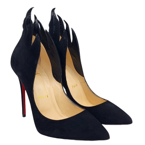 Christian Louboutin Victorina 100 Flame Pumps Black 36 - Picture 2 of 16